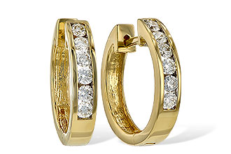 G019-93631: EARRINGS .50 TW