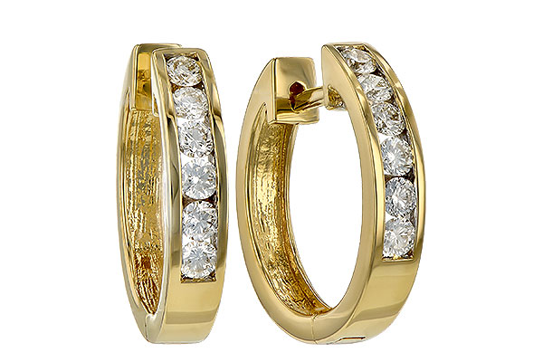 G019-93631: EARRINGS .50 TW