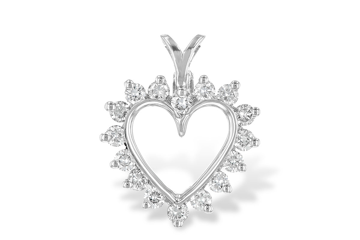 G025-39994: HEART PENDANT .45 TW