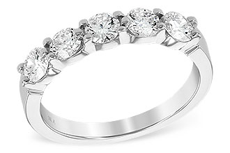 G204-49922: LDS DIA WED RG 1.00 TW (5 STONES)