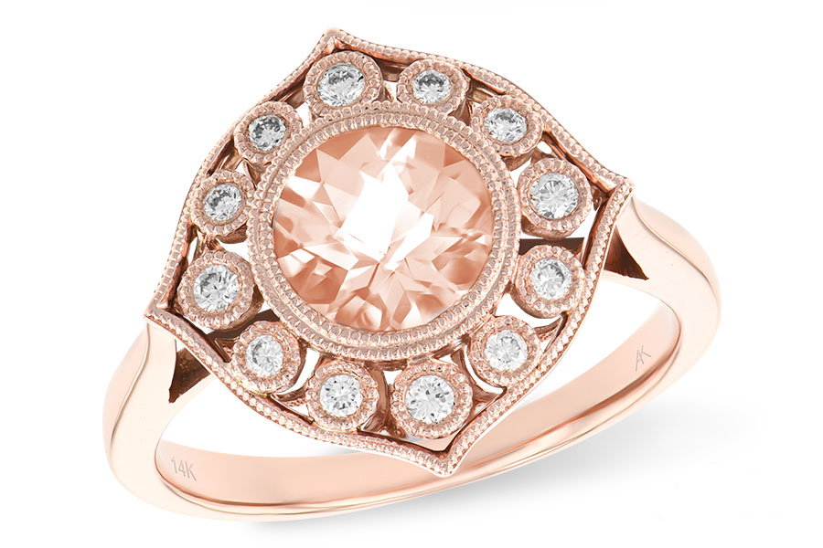 G207-22658: LDS RG .90 MORGANITE 1.05 TW