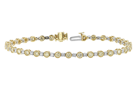 G207-27194: BRACELET 2.22 YELLOW DIA 3.04 TW