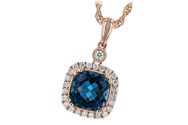 G208-10822: NECK 1.63 LONDON BLUE TOPAZ 1.80 TGW (7MM LBT)