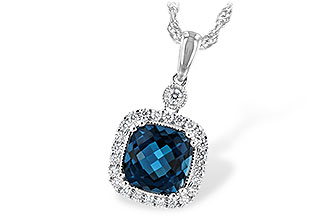 G208-10822: NECK 1.63 LONDON BLUE TOPAZ 1.80 TGW (7MM LBT)