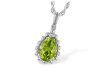 G208-13622: NECKLACE 1.30 CT PERIDOT