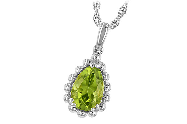 G208-13622: NECKLACE 1.30 CT PERIDOT