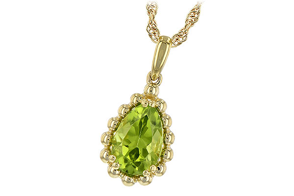 G208-13622: NECKLACE 1.30 CT PERIDOT
