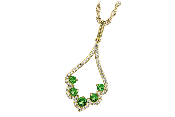 G209-00849: NECK .34 GREEN GARNET .53 TGW