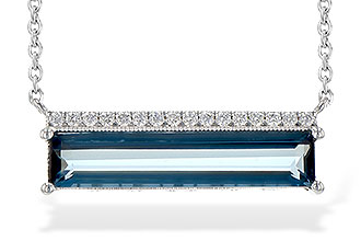 G209-06322: NECK 2.70 LONDON BLUE TOPAZ 2.80 TGW