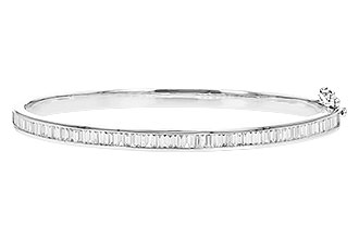 G292-65440: BANGLE 1.02 TW BAGUETTE DIAMONDS