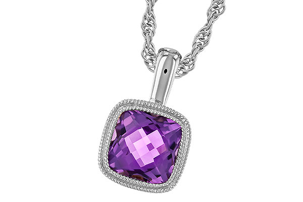 G292-70822: NECKLACE .82 AMETHYST