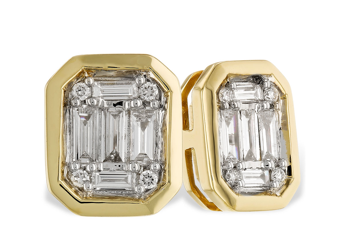 G292-70876: EARRINGS .24 BAG .28 TW