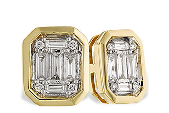 G292-70876: EARRINGS .24 BAG .28 TW