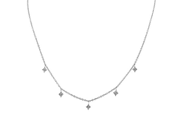 G292-71776: NECKLACE .19 TW (18")
