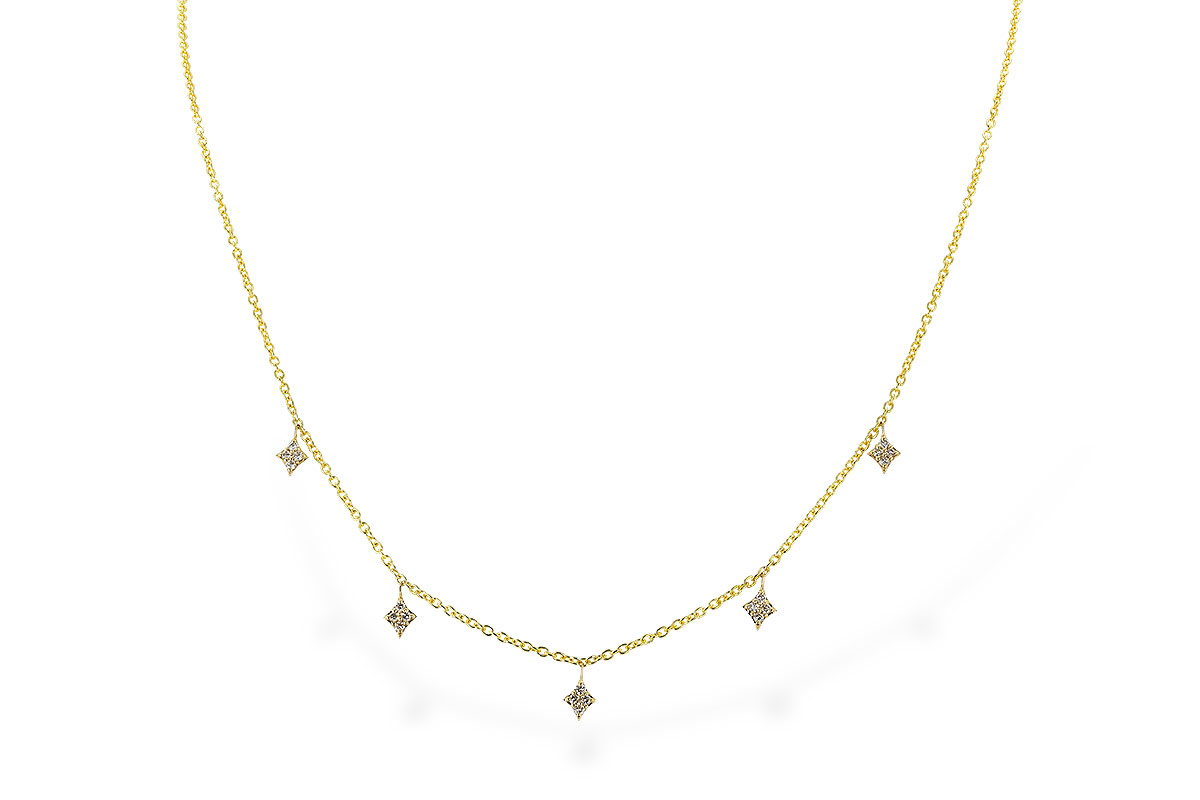 G292-71776: NECKLACE .19 TW (18")