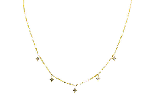 G292-71776: NECKLACE .19 TW (18")