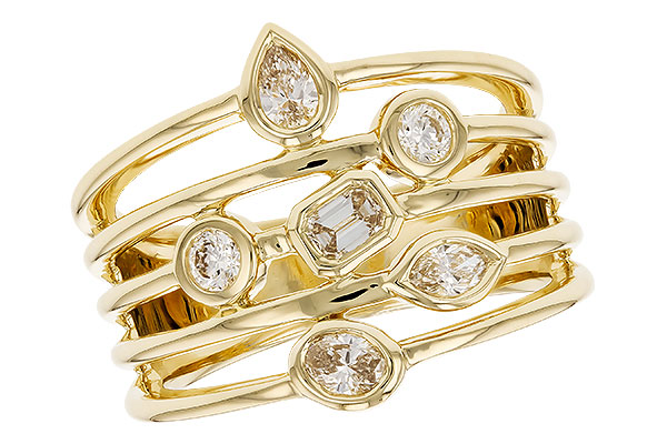 G292-71813: LDS DIA RG .50 TW FANCY CUT DIAMONDS