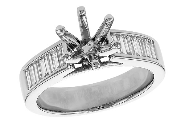 G293-55422: LDS SEMI DIA RG .50 TW BAGUETTES