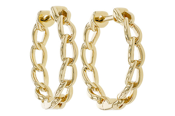 G293-56322: GOLD EARRINGS (18MM)