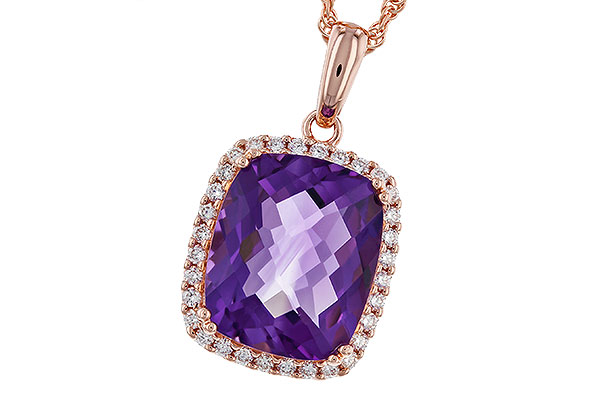 G293-58140: NECKLACE 4.57 AMETHYST 4.81 TGW (12x10MM CU)