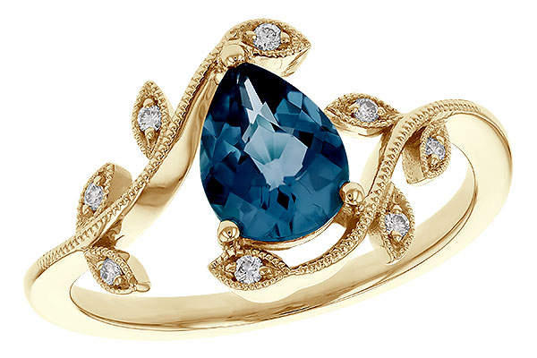 G293-59058: LDS RG 1.20 LONDON BLUE TOPAZ 1.26 TGW (8x6MM LBT)