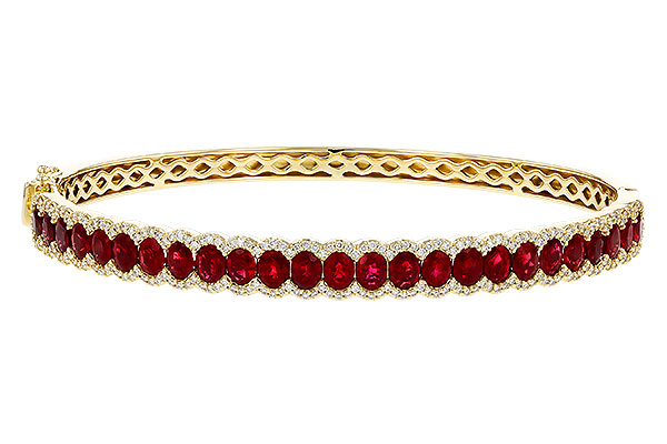 G293-62640: BANGLE 5.04 TW RUBY 5.60 TGW