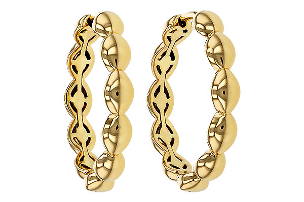 G293-62649: GOLD EARRINGS (21MM)