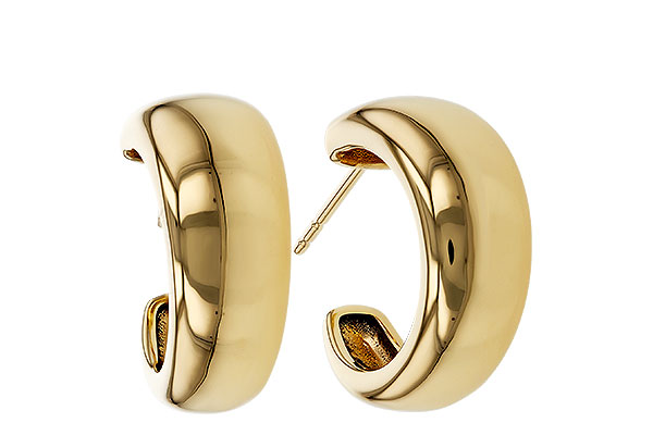 G293-62658: GOLD EARRINGS (16MM)