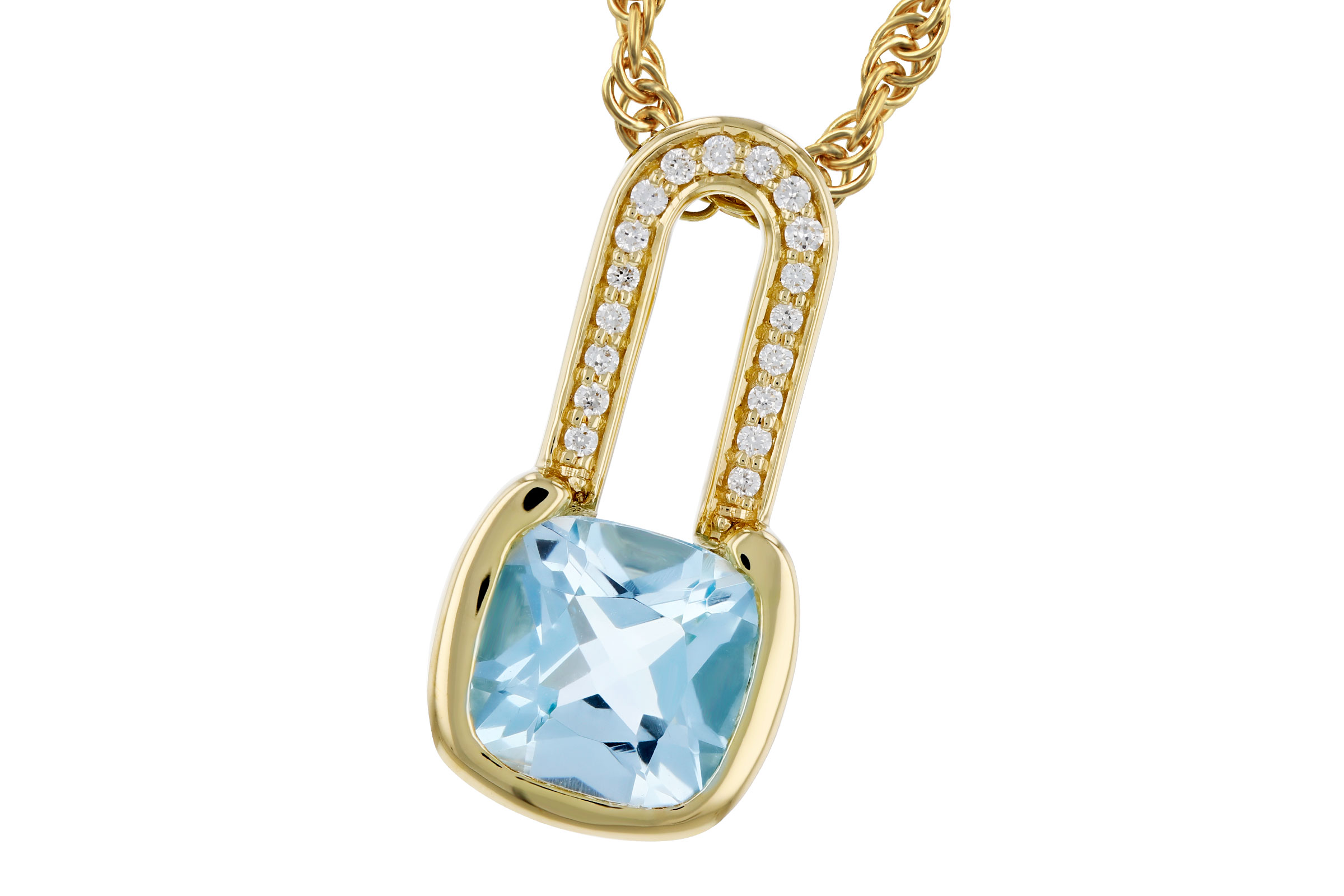 G294-49013: NECKLACE .91 SKY BLUE TOPAZ .95 TGW (6MM BT)