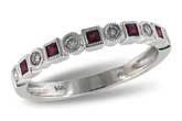 H115-43631: LDS WED RG .18 RUBY .30 TGW