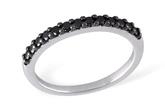 H204-49067: LDS WED RG .29 BLK DIAS TW