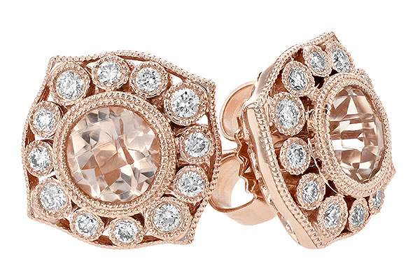 H207-22658: EARR .75 MORGANITE .98 TGW