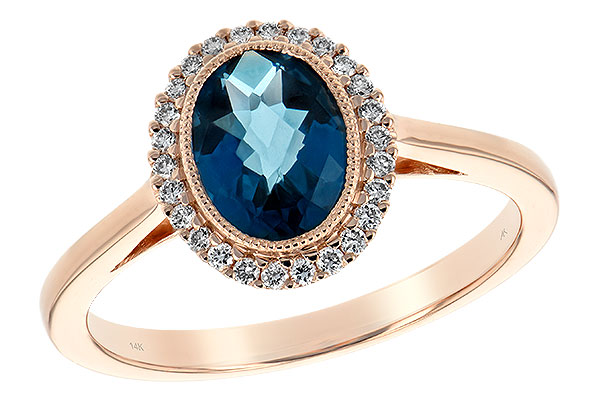 H208-10840: LDS RG 1.27 LONDON BLUE TOPAZ 1.42 TGW
