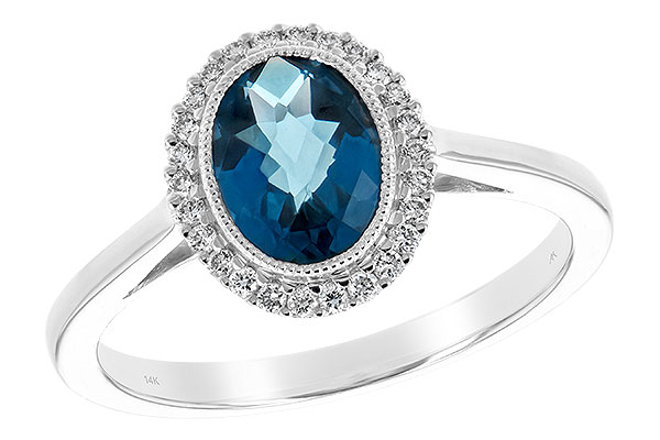 H208-10840: LDS RG 1.27 LONDON BLUE TOPAZ 1.42 TGW