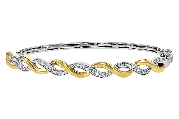 H208-14503: BANGLE BRACELET .42 TW