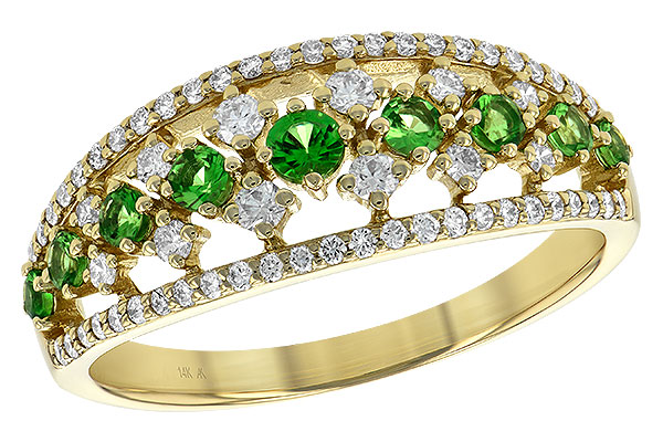 H209-00867: LDS RG .35 GREEN GARNET .67 TGW