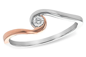 H209-06331: L208-14467 W/ ROSE GOLD TRIM .07 BR