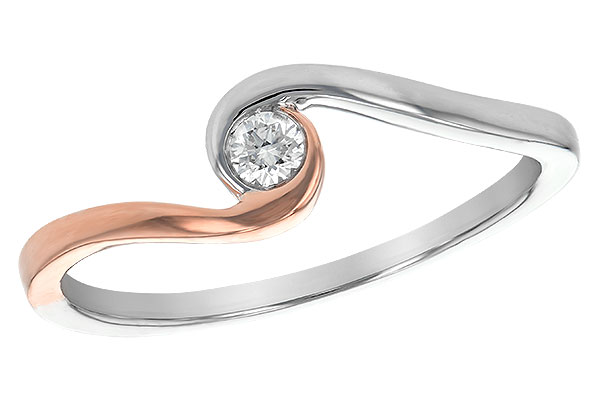 H209-06331: L208-14467 W/ ROSE GOLD TRIM .07 BR