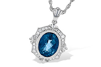 H209-08103: NECK 3.00 LONDON BLUE TOPAZ 3.16 TGW