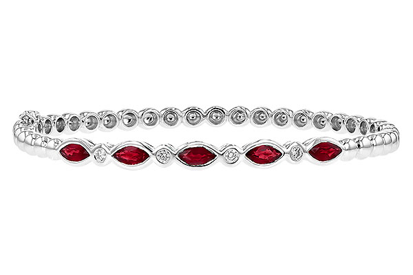 H209-08140: BANGLE 1.50 RUBY 1.63 TGW