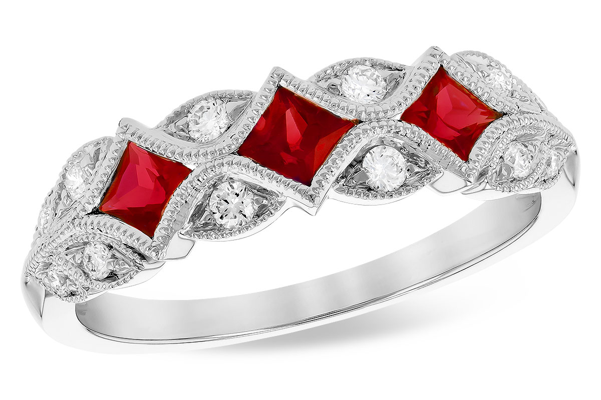 H291-76340: LDS WED RG .55 TW RUBY .70 TGW