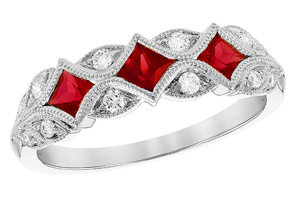 H291-76340: LDS WED RG .55 RUBY .70 TGW