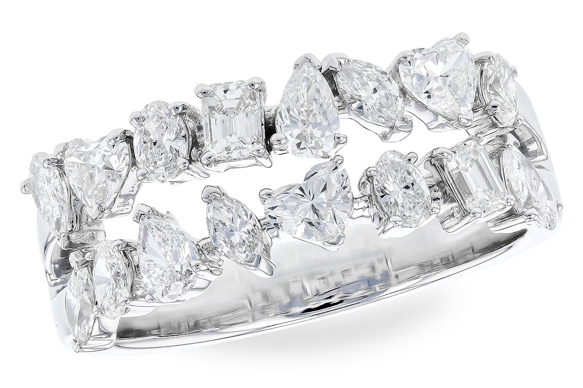 H292-67231: LDS DIA WED RG 1.38 TW FANCY CUT DIAS