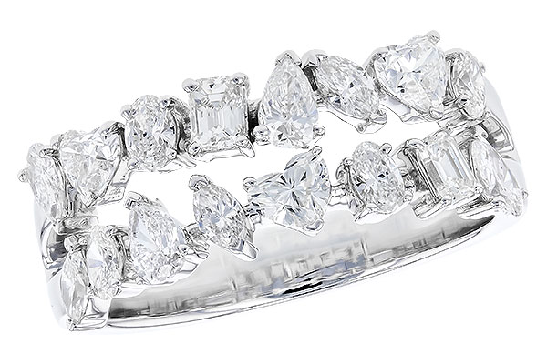H292-67231: LDS DIA WED RG 1.38 TW FANCY CUT DIAS