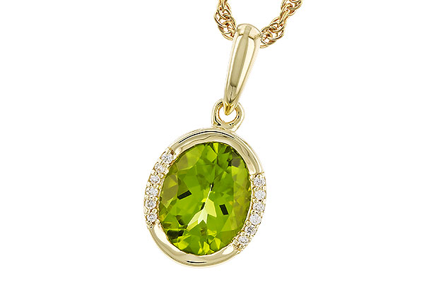 H292-68158: NECKLACE 1.72 TW PERIDOT 1.75 TGW (9x7 PER)