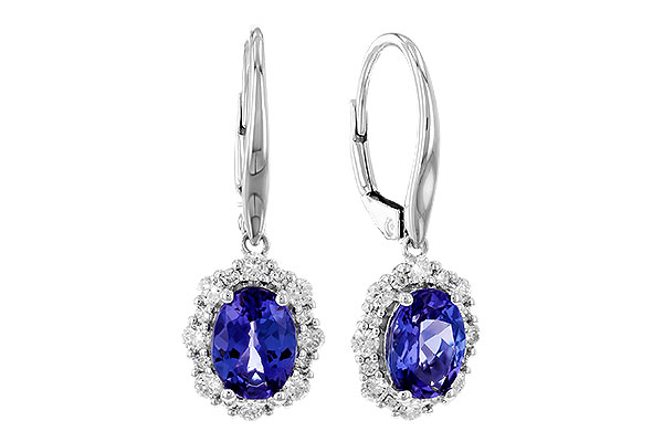 H292-69003: EARR 1.28 TW TANZANITE 1.72 TGW (7x5 OVAL)