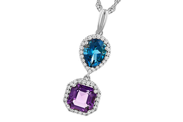 H292-69031: NECKLACE 2.50 SEMI-PREC (AMY,LBT) 2.66 TGW