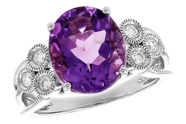 H292-69058: LDS RG 3.90 AMETHYST 4.16 TW (12x10 AMY)
