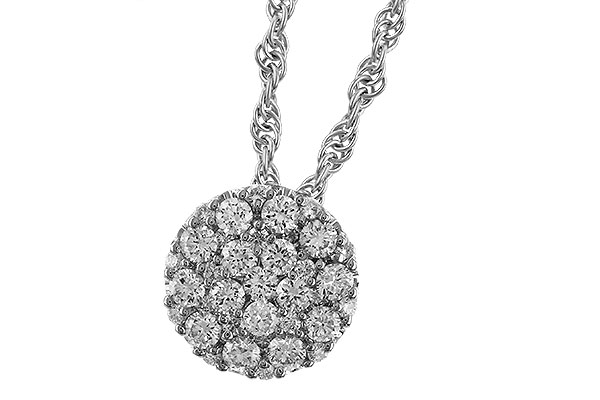 H293-58094: NECKLACE .25 TW