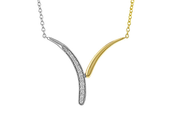 H293-59976: NECKLACE .12 TW (18")